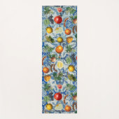 サマー地中海のフルーツ&ブルーホワイトモザイク ヨガマット (正面)