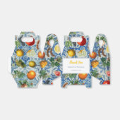 サマー地中海のフルーツ&ブルーホワイトモザイクFAV フェイバーボックス (折り畳みなし)