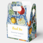 サマー地中海のフルーツ&ブルーホワイトモザイクFAV フェイバーボックス (オープン)