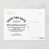 サマー夕べサンセットシーセーブザデートポストカード ポストカード (裏面)