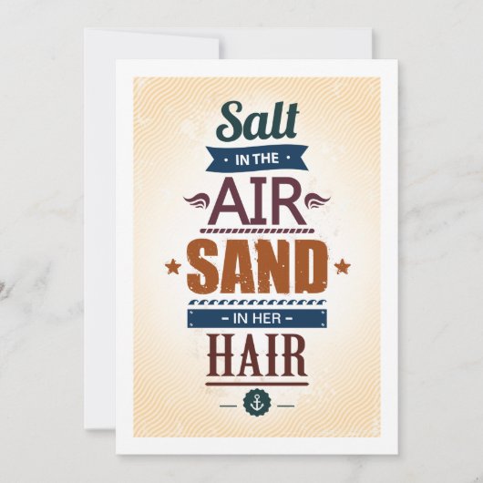 サマー引用文招待状 招待状 (正面)