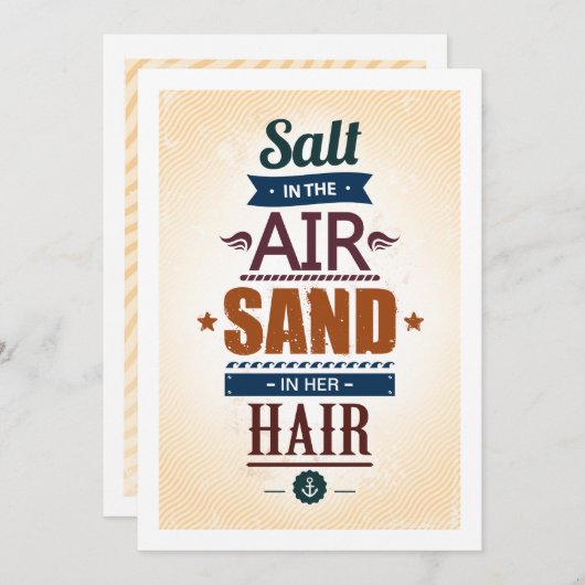 サマー引用文招待状 招待状 (正面/裏面)