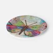 サマー感覚バタフライ紙プレート ペーパープレート (アングル)