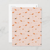 サマー抽象芸術スイミングレーンズプール シーズンポストカード (正面/裏面)