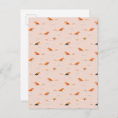 サマー抽象芸術スイミングレーンズプール 案内ポストカード (正面/裏面)