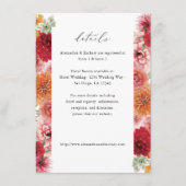 サマー数々のカラー花模様詳細 エンクロージャーカード (正面)