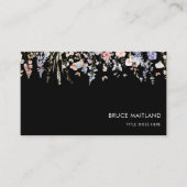 サマー数々のカラー野草フォーマルレトロ 名刺 (正面)