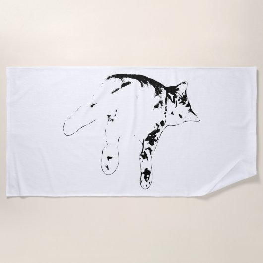 サマー昼寝ビベス ビーチタオル (正面)