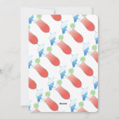 サマー柴犬ビーチパーティの招待状 シーズンカード (裏面)