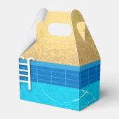 サマー格言プールバースデーパーティー フェイバーボックス (裏面サイド)