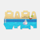 サマー格言プールバースデーパーティー フェイバーボックス (折り畳みなし)