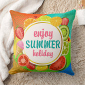 サマー楽しむホリディピロー クッション (ブランケット)