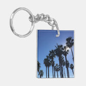 サマー海パームズブルーカラー写真 キーホルダー (正面左)
