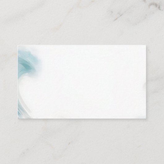 サマー海ビーチブルーウォーターブライダルシャワー エンクロージャーカード (裏面)