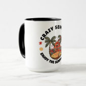 サマー熱狂するスケルトンのマグカップ マグカップ (正面左)