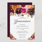 サマー秋ブルゴーニュフローラ秋キンセアニェラパーティー 招待状 (正面/裏面)