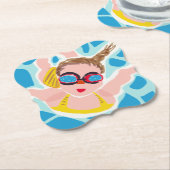 サマー紙コースター ペーパーコースター (アングル)