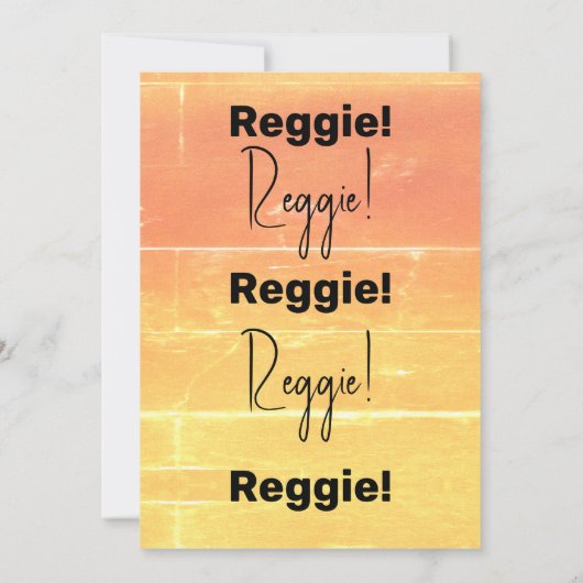 サマー素朴カジュアルイエローピーチバースデーパーティー 招待状 (裏面)