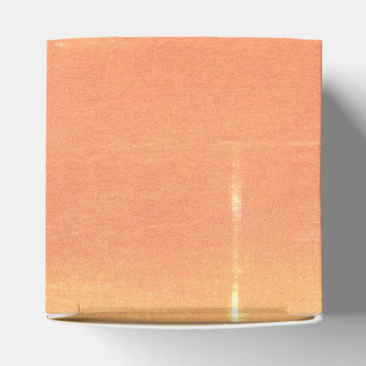 サマー素朴カジュアルイエローピーチ結婚ズ フェイバーボックス (上部)