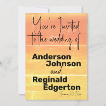 サマー素朴カジュアルイエローピーチ結婚ズ