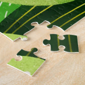 サマー素朴グリーン多肉性グリッター ジグソーパズル (側面)