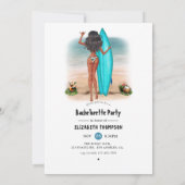サマー素朴サーフビーチバケーションバチェロレッテ 招待状 (裏面)