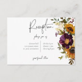 サマー素朴スサンフラワーズブルゴーニュフローラ披露宴 エンクロージャーカード (正面)