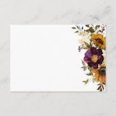 サマー素朴スサンフラワーズブルゴーニュフローラ披露宴 エンクロージャーカード (裏面)