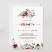 サマー素朴フローラキッチンティーブライダルシャワー 招待状 (正面)