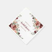 サマー素朴フローラブライダルシャワーナプキンス スタンダードカクテルナプキン (角)