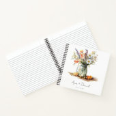 サマー素朴フローラメイスンジャー結婚のゲストブック ノートブック (内部)