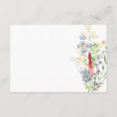 サマー素朴ワイルドフラワー&ひまわりの詳細 エンクロージャーカード (裏面)