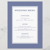 サマー結婚ズブライトブルーフローラ披露宴 メニュー (裏面)
