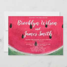 サマー結婚式招待状とスイカ 招待状