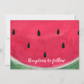 サマー結婚式招待状とスイカ 招待状 (裏面)