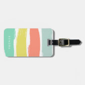 サマー絵を描ズストライプサンウォッシュネオン ラゲッジタグ (正面横)