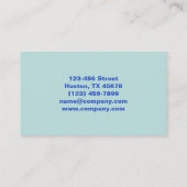 サマー美しいマニキュリストネイルアーティストネイルサロン 名刺 (裏面)