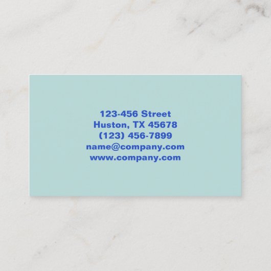 サマー美しいマニキュリストネイルアーティストネイルサロン 名刺 (裏面)