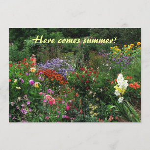 サマー至ガーデンパーティの招待状 招待状