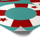 サマー航海のテーマいかりセイルボーツヘルムズ ポスター (角)