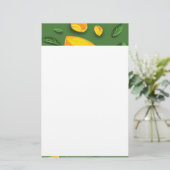 サマー芸術的フルーツレモンハンドドロー絵画ズ 便箋 (スタンド正面)