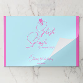 サマー誕生日マーメイド25紙ランチョンマット ペーパーパッド