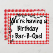 サマー誕生日BBQ招待状 インビテーションポストカード (正面/裏面)