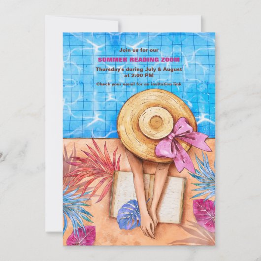 サマー読招待状 招待状 (正面)