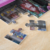 サマー通りシーンチャイナタウンマンハッタンニューヨーク ジグソーパズル (側面)