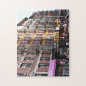 サマー通りシーンチャイナタウンマンハッタンニューヨーク ジグソーパズル (縦)