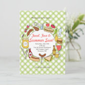 サマー食べ物招待状 招待状 (スタンド正面)