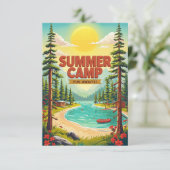サマー鮮やかキャンプアドベンチャーイラストレーション カード (スタンド正面)