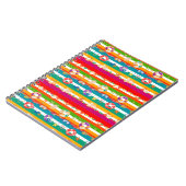 サマー鮮やかビーチをテーマにしたデザイン ノートブック (左側)