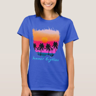 サマー1980sビーチレトロVibe Tシャツ